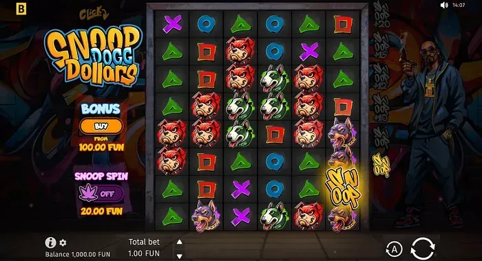 Snoop Dogg Dollars Snoop Dogg Dollars video slot game featuring Snoop Dogg